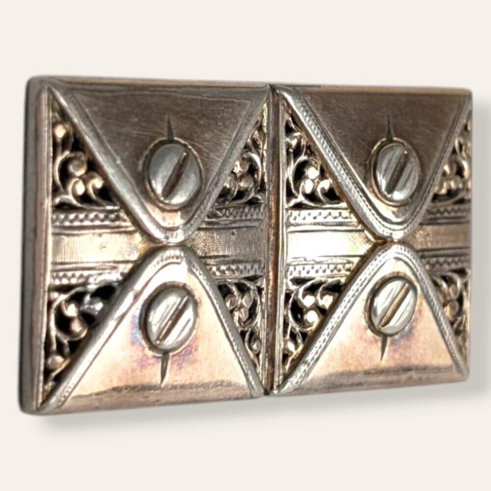 Vintage Rectangular Perfume Brooch